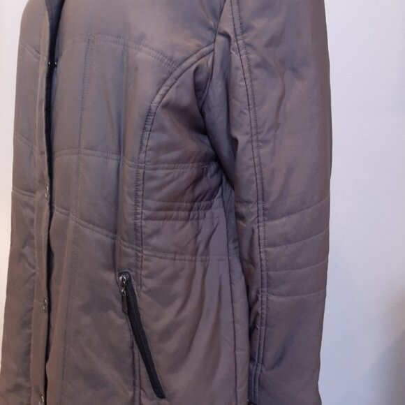 Novelti Winter Parka Coat Mid Length Insulated Puffer Womens Plus Size 1X Brown - Picture 5 of 15